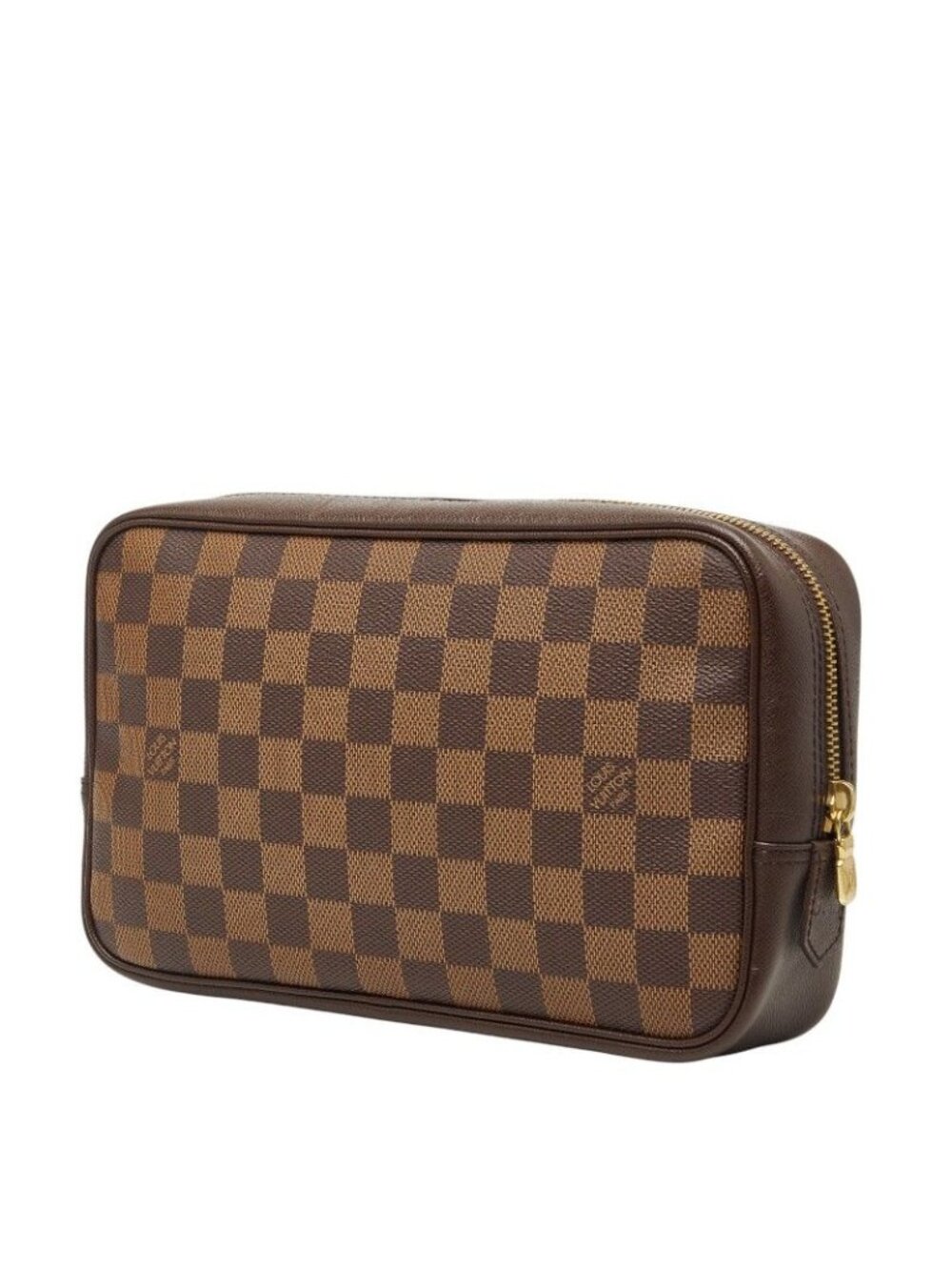 Louis Vuitton Damier Trousse Toilette 25 Cosmetic Pouch Brown - Picture 2 of 10